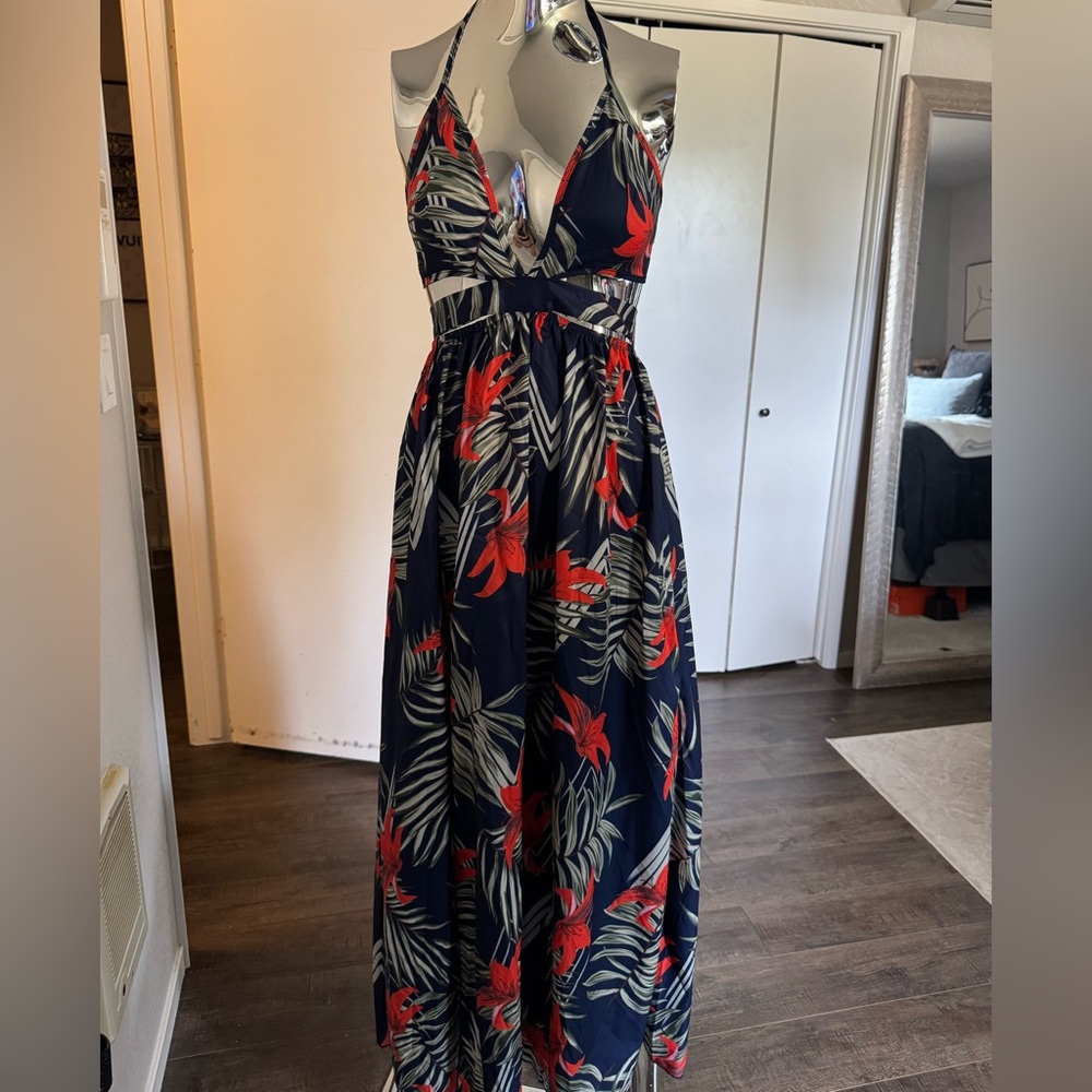 Floral Print Maxi Dress